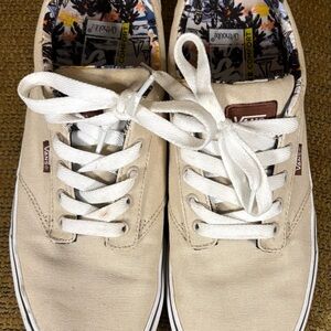 Vans Men's Cream Canvas Atwood Sneakers